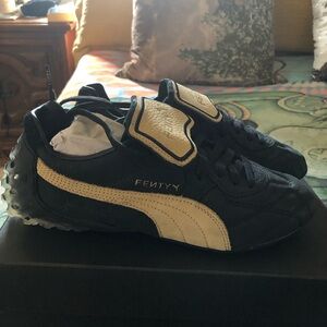 Puma x Fenty Avanti LS size 7 black and nude suede NIB